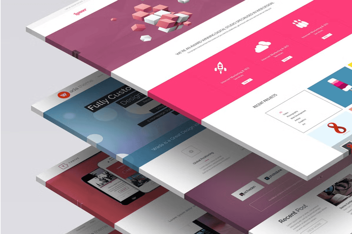 Up Website 3D Website Mock-Up 1 - Decorphong - Graphic Design Inspirations